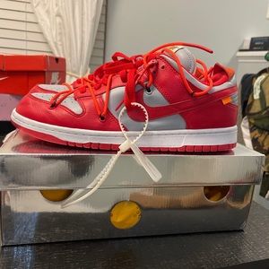 Univeristy Red Off White Dunks Sz 12